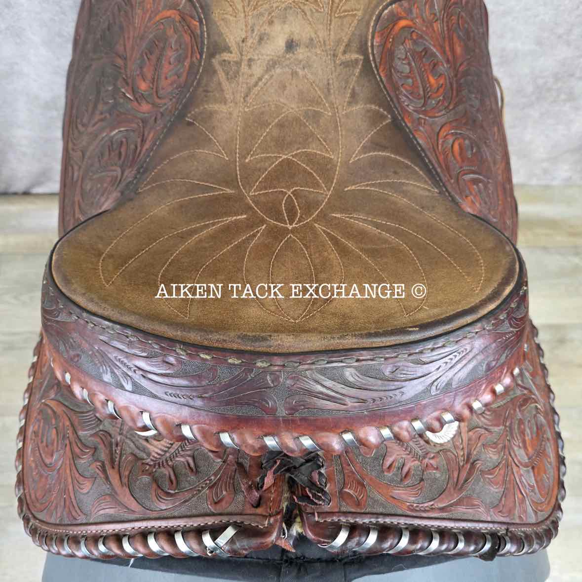 Tex Tan Hereford Western Saddle, 16" Seat, Regular Tree - Semi QH Bars