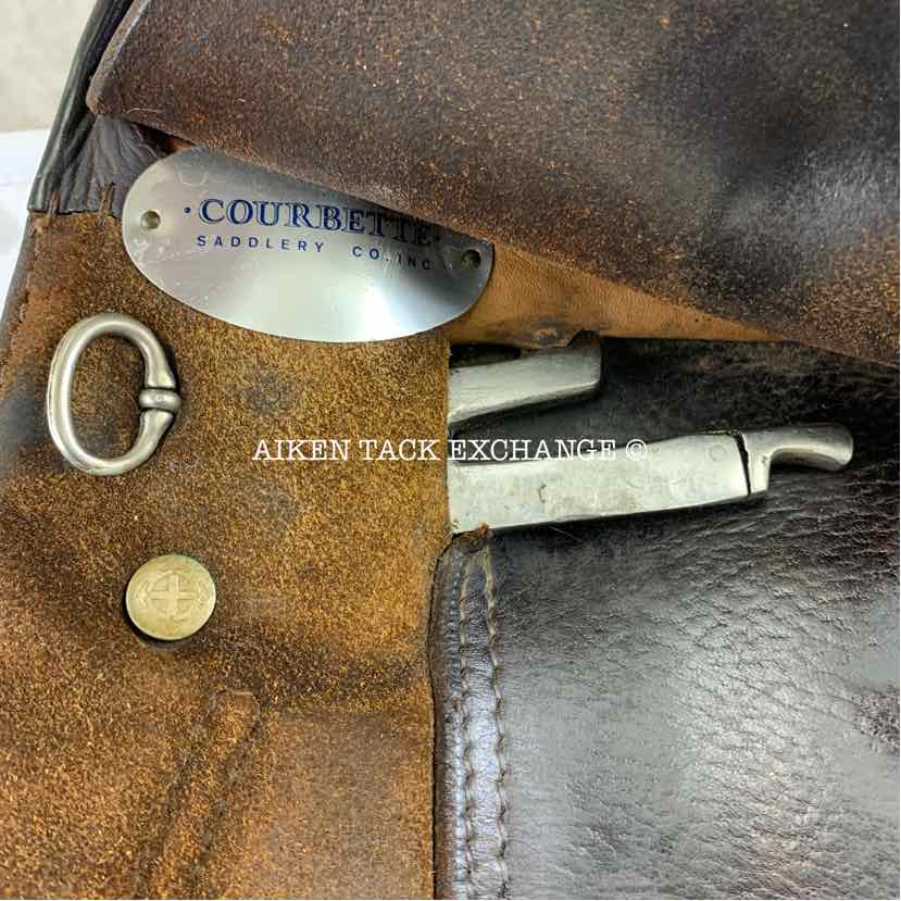 **SOLD** Courbette Husar All Purpose Saddle, 17" Seat, Medium Narrow Tree, Foam Panels