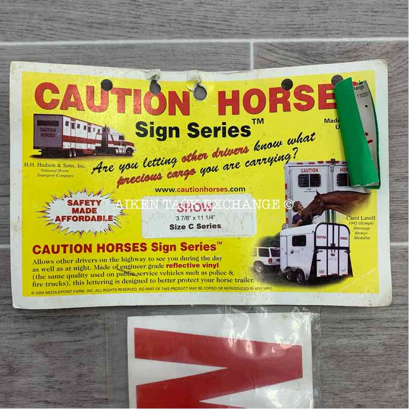 Reflective Decal, "Show", Red