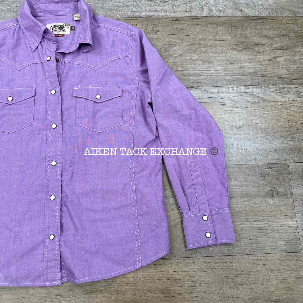 Schmidt Workwear Long Sleeve Shirt w/ Pearl Snaps, Women's Medium