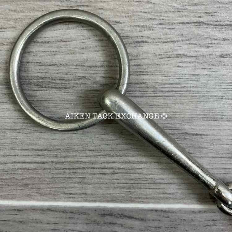 Star Steel Silver Single Joint Loose Ring Bradoon Bit 5.25"