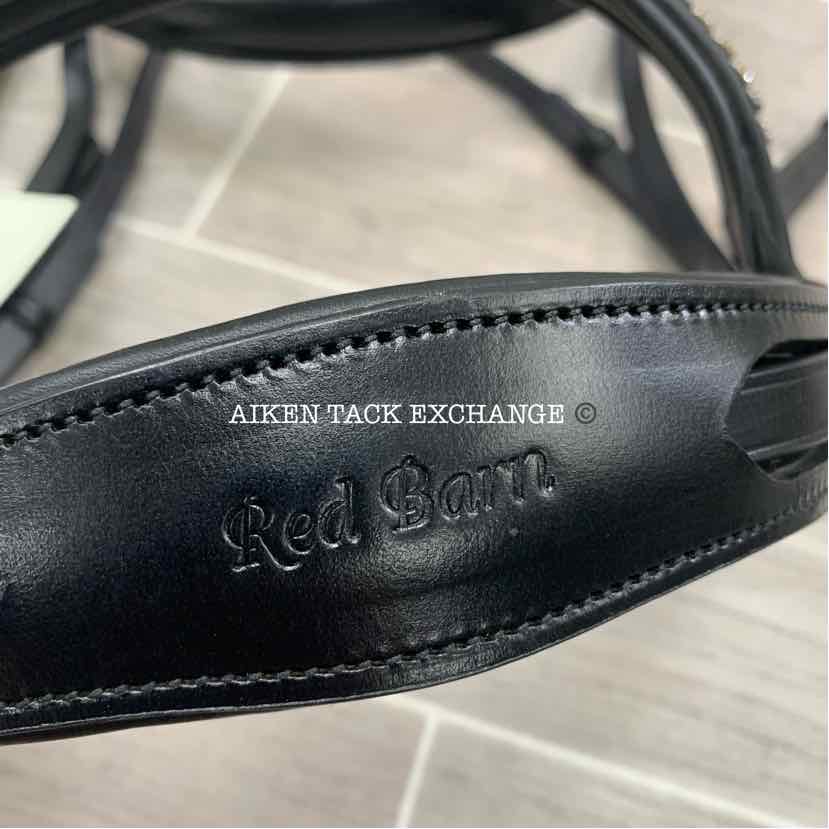 KL Select Red Barn Cadence Flash Dressage Bridle w/ Reins, Brand New, Size Full