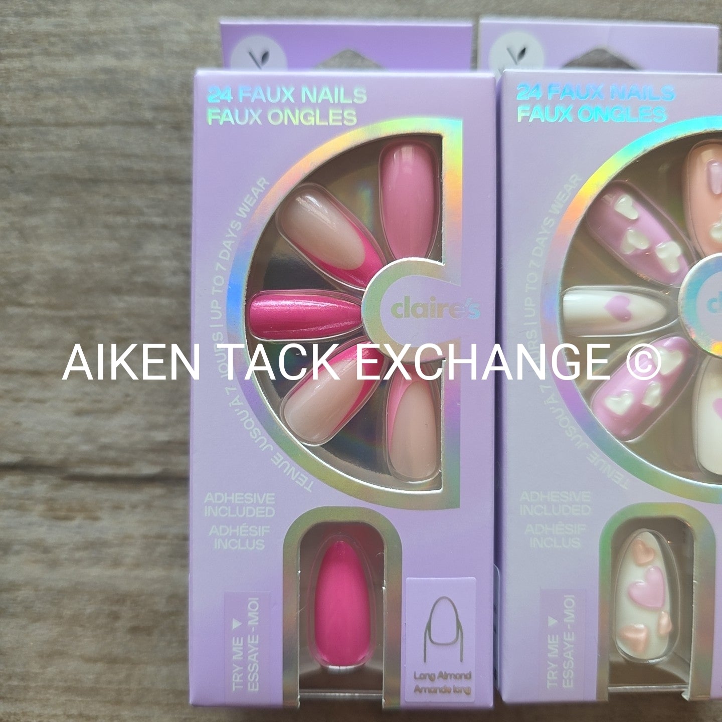 Claire's Press-On Nails (2 Sets) - 24 Count Each (48 Total)