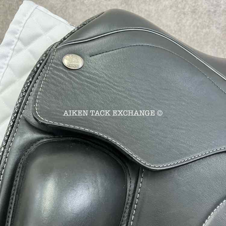 2023 Fairfax Stella Monoflap Dressage Saddle, 17.5" Seat, Adjustable Tree - Changeable Gullet, Wool Flocked Panels