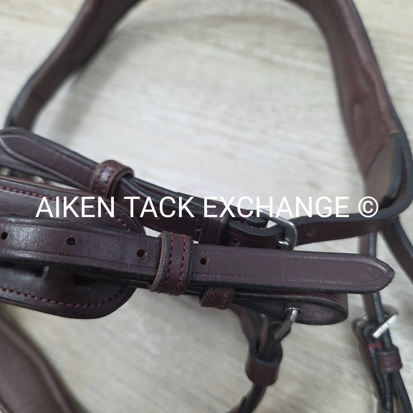Artemis Equestrian Victory Bridle, Missing Browband, No Reins, Brown, Oversize