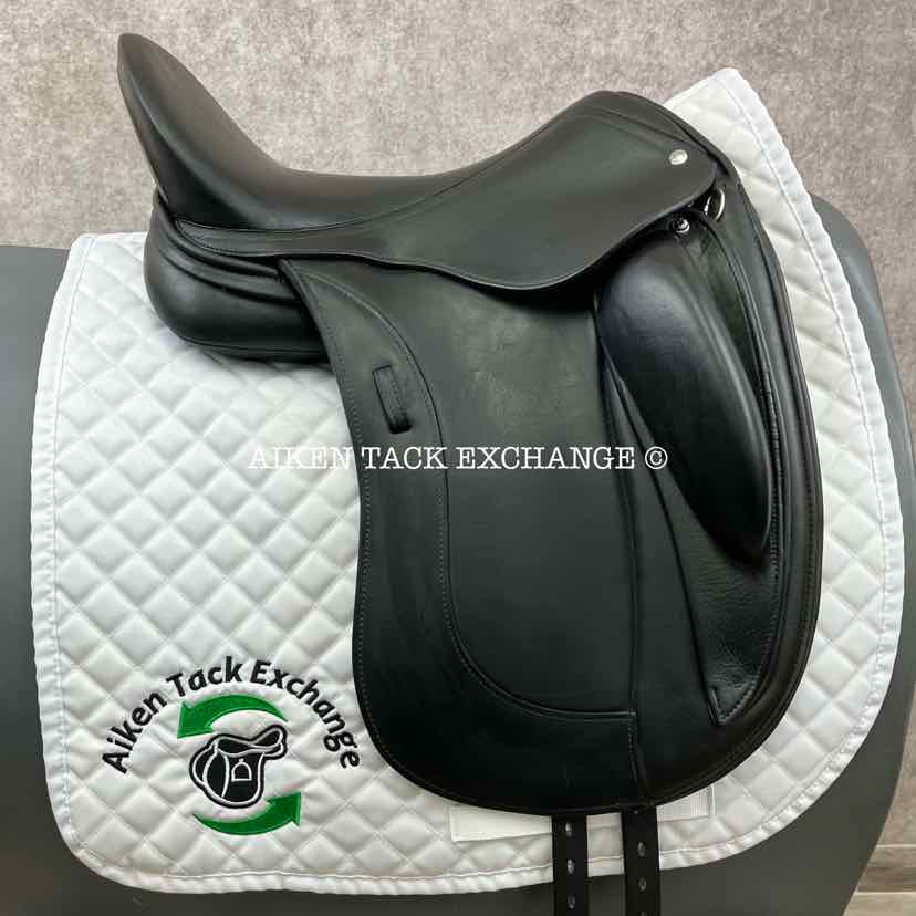 2017 Schleese Obrigado Monoflap Dressage Saddle, 17.5" Seat, Adjustable Tree, Wool Flocked Panels