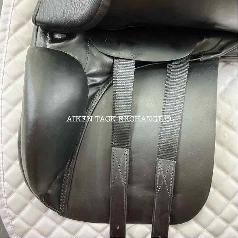 2017 Stubben True Nature Dressage Saddle, 18" Seat, Short Flap, 28cm Tree - Medium, Wool Flocked Panels