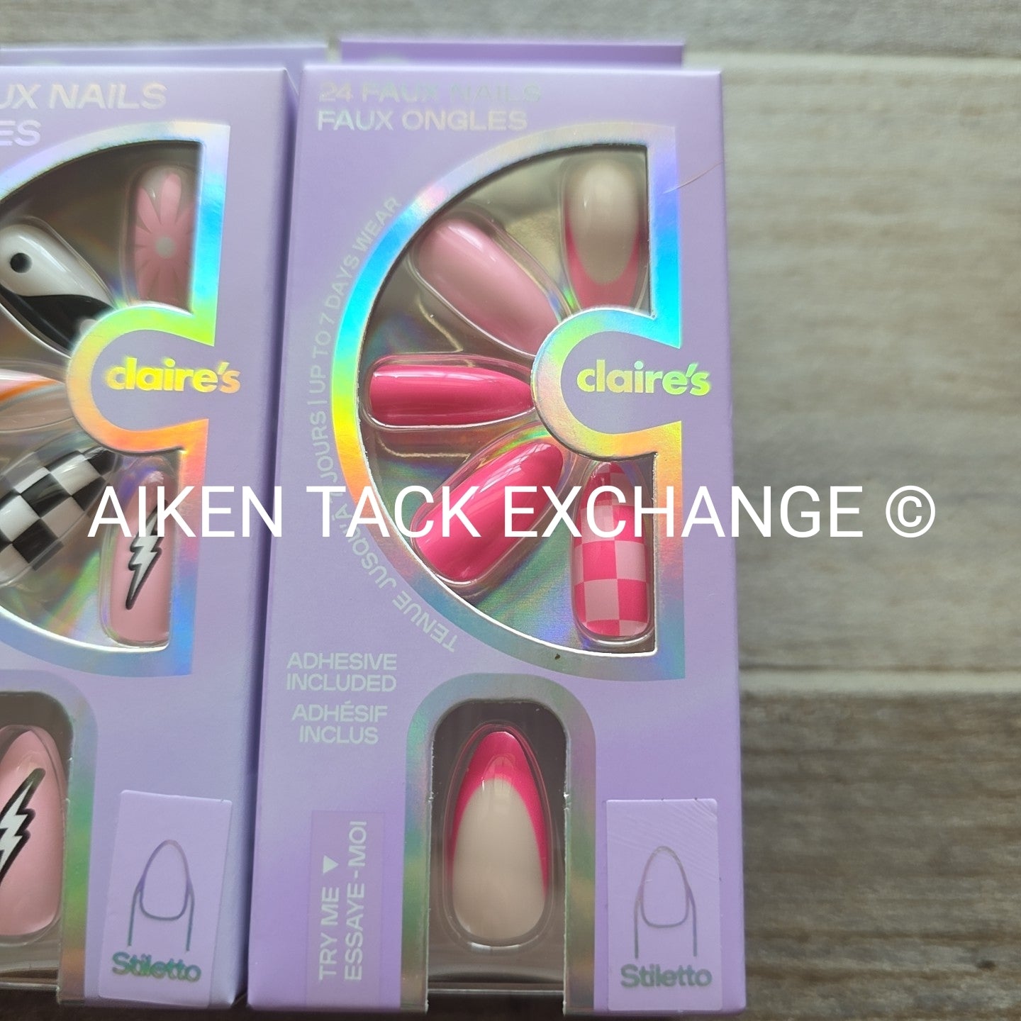 Claire's Press-On Nails (2 Sets) - 24 Count Each (48 Total)