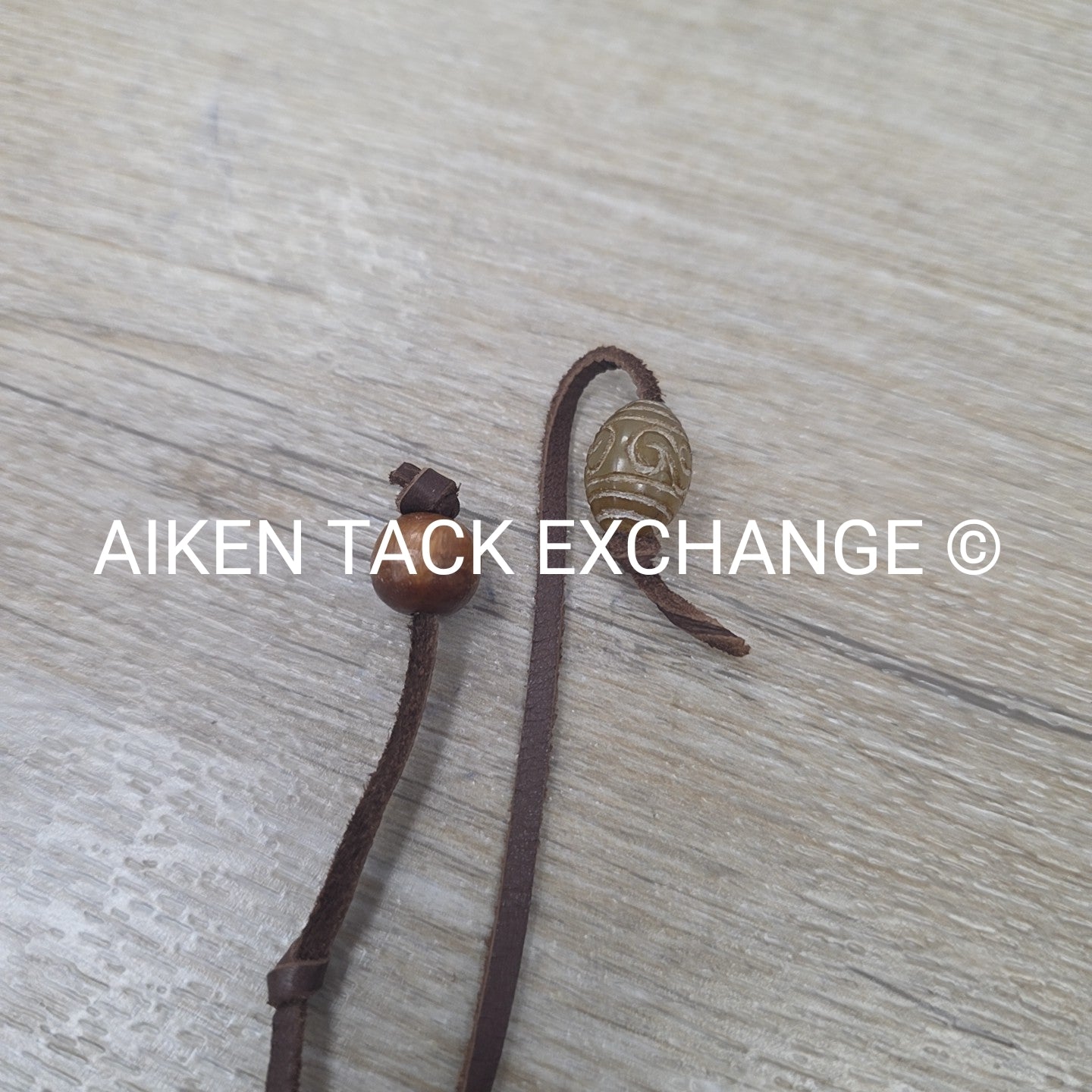 Leather & Stone Bead Necklace