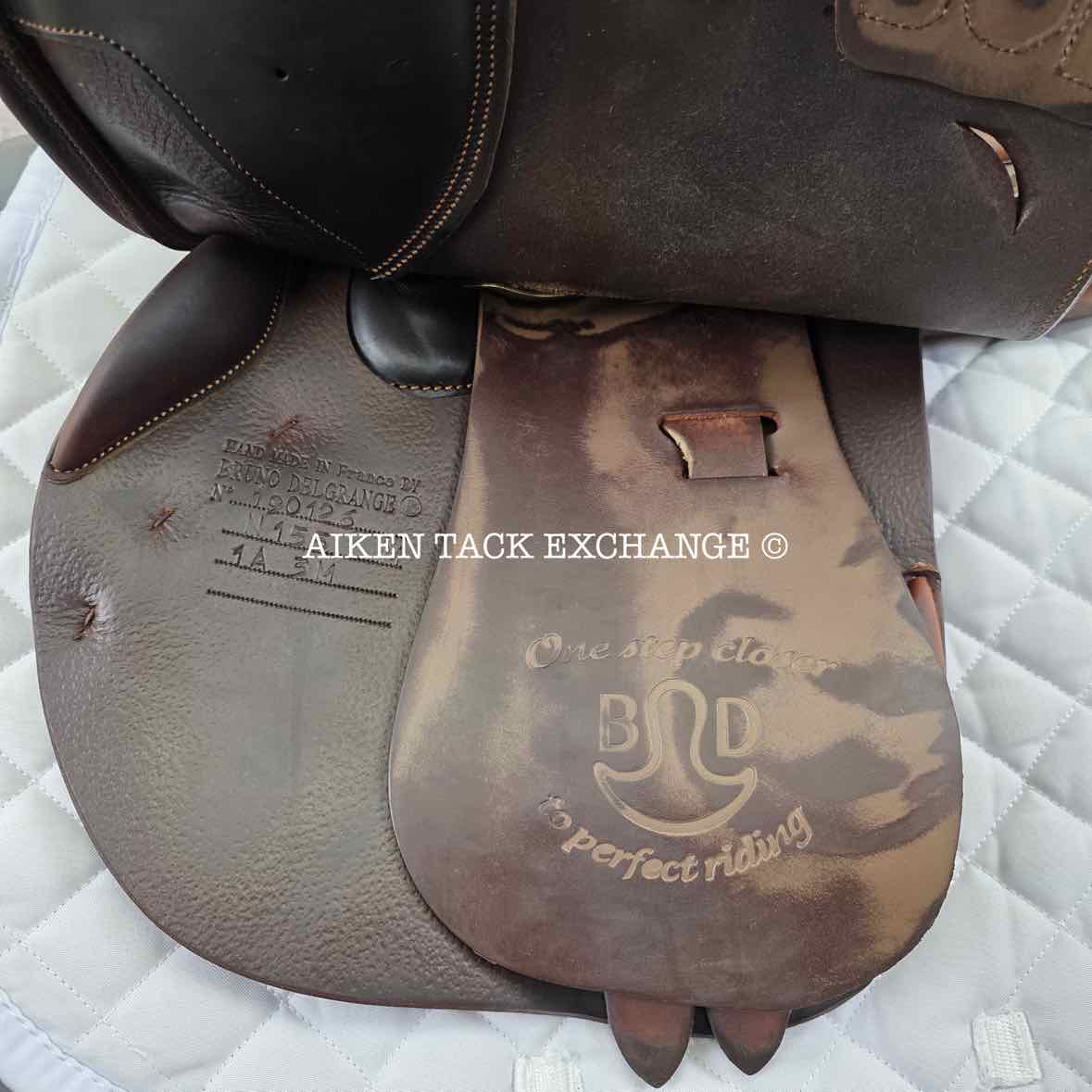 2019 Bruno Delgrange Nino Close Contact Jump Saddle, 15.5" Seat, 1A Flap, M/MW Tree, Foam Panels