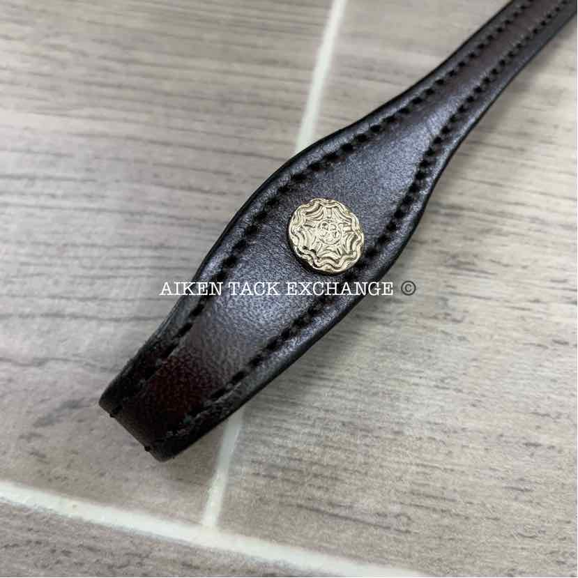 Tory Leather Flared Brow Headstall, Size Arabian