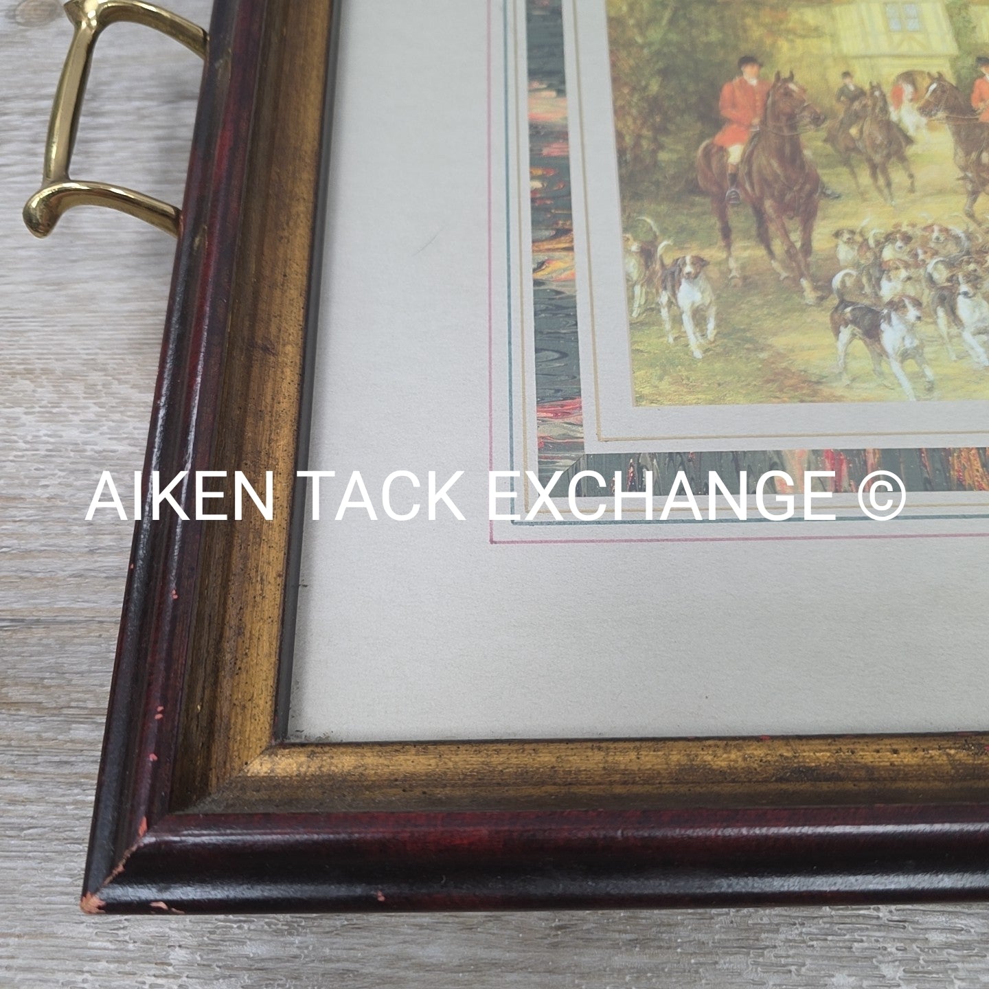 Fox Hunting Scene Coffee Table Tray