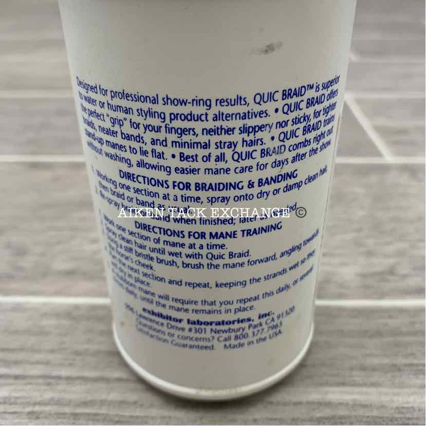 Exhibitor's Quic Braid Spray, 16 FL OZ