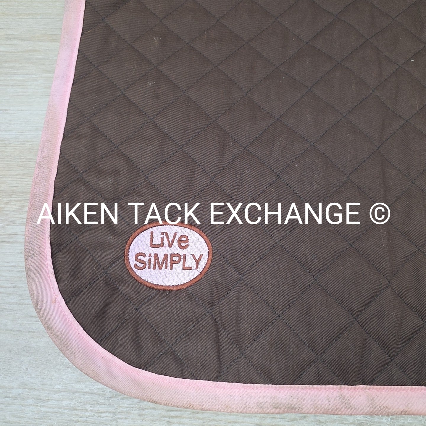 Lettia All Purpose Saddle Pad with "Live Simply" Embroidery