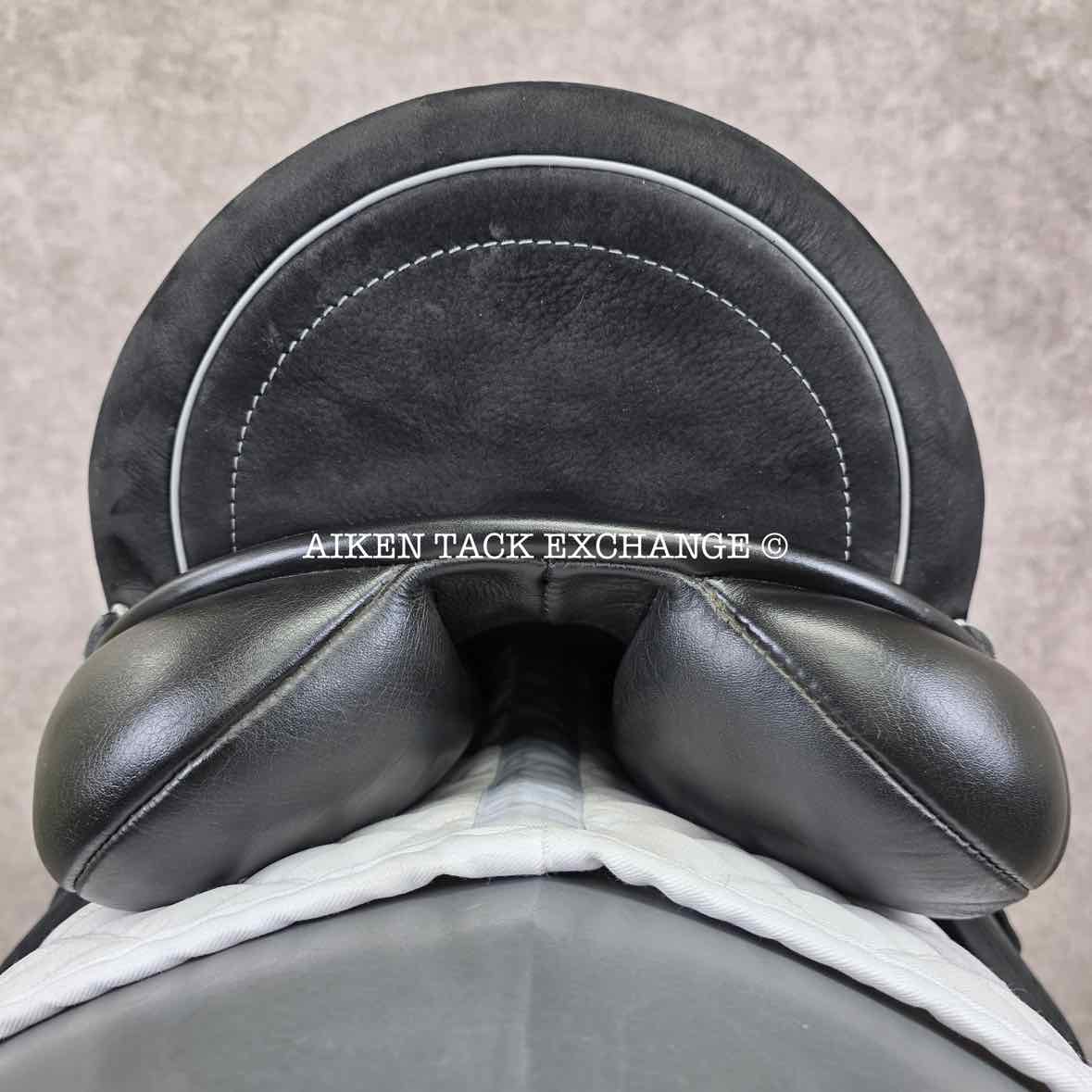 2013 Custom Saddlery Icon Coda Monoflap Dressage Saddle, 18" Seat, Adjustable Tree, Wool Flocked Panels
