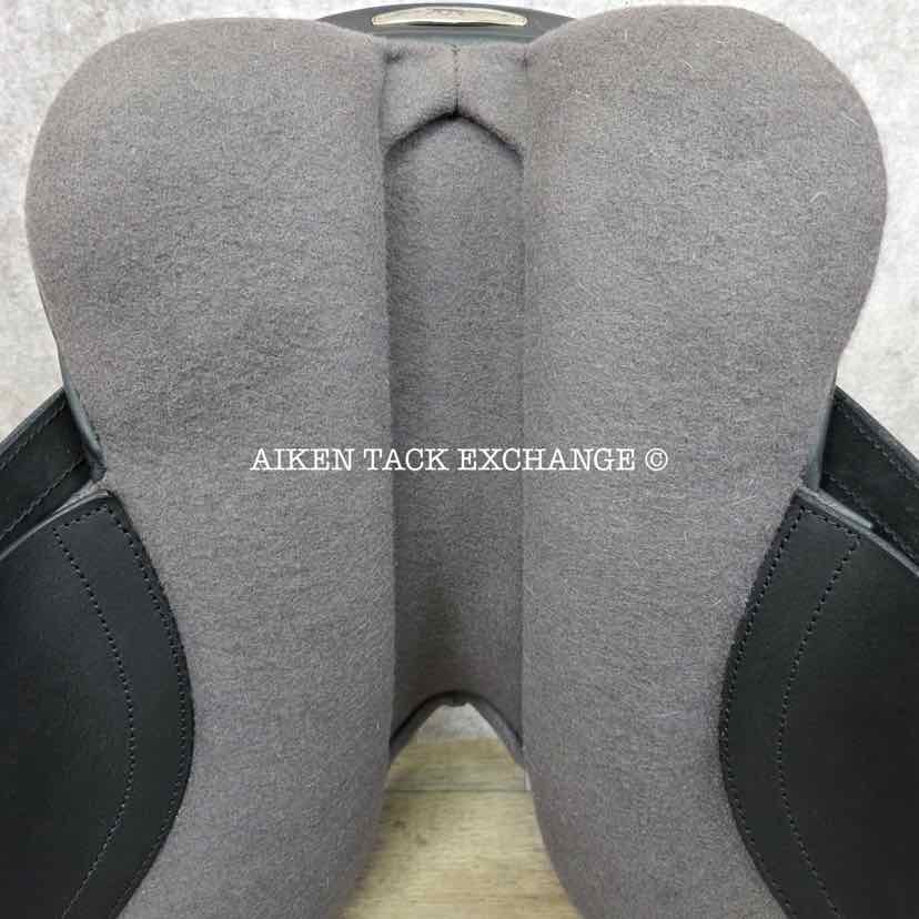 **SOLD** 2022 Black Country Optima Dressage Saddle, 17.5" Seat, MW/W Tree, Wool Flocked Serge Panels