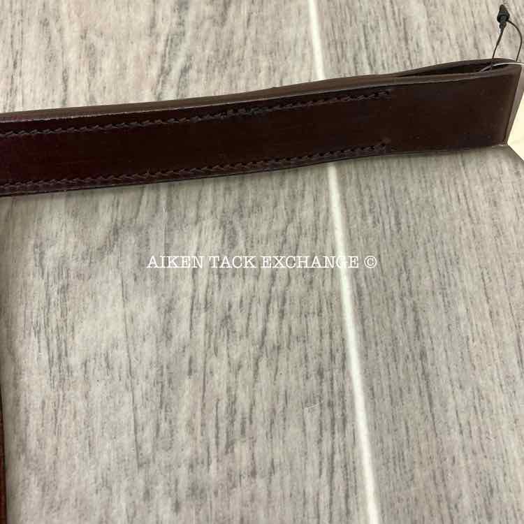 15" No Fly Zone Browband, Brown Leather, Brand New