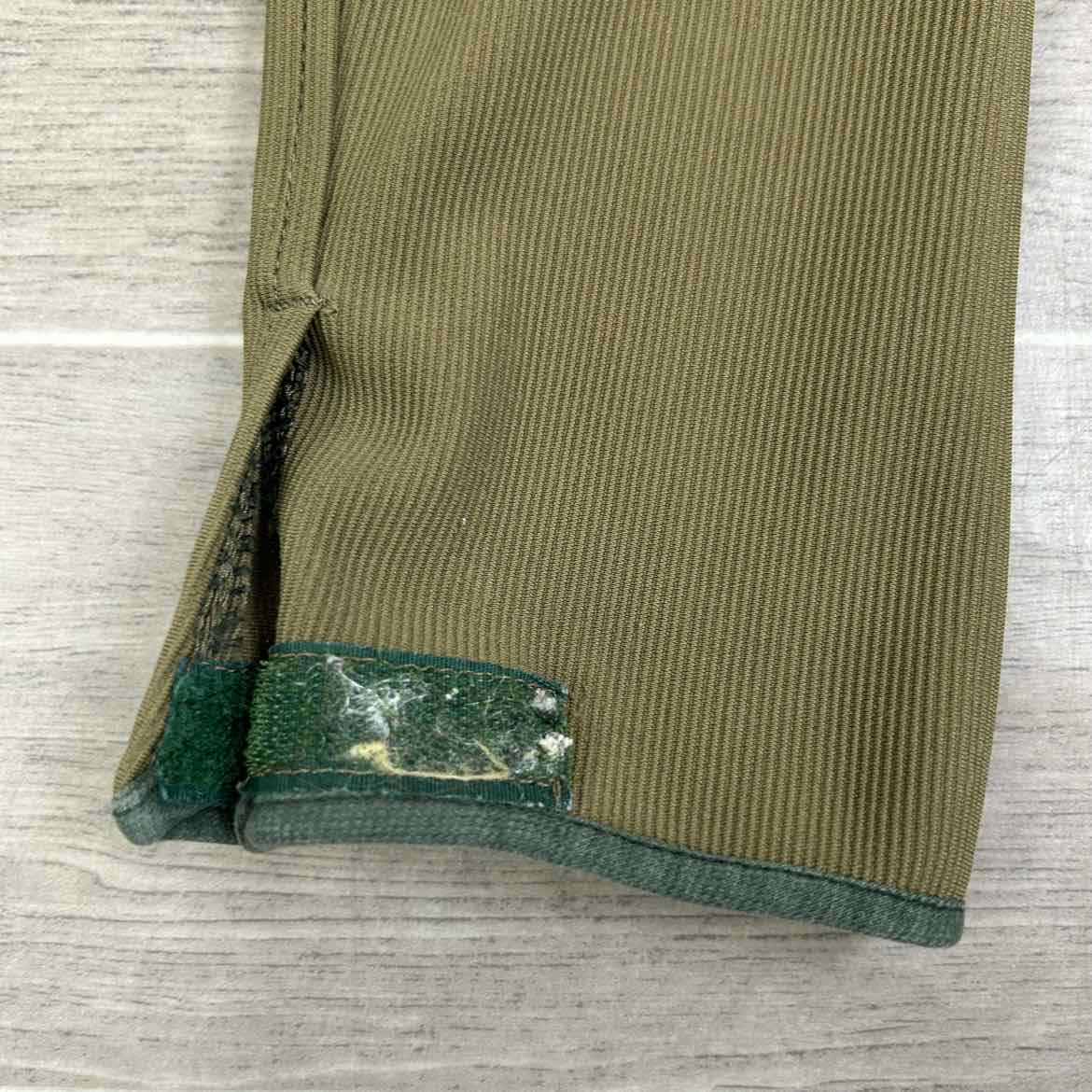 TuffRider Low-Rise Ribbed Knee Patch Breeches, Sage, Women's 26 L