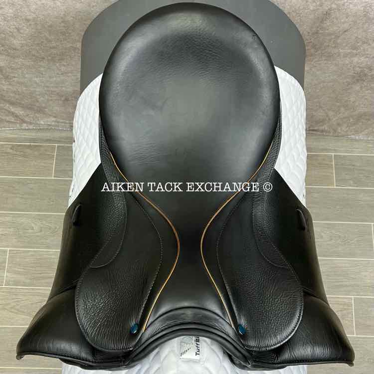 **SOLD** 2008 Stubben Genesis Dressage Saddle, 18" Seat, 28 cm Tree - Medium/Medium Narrow, Wool Flocked Panels