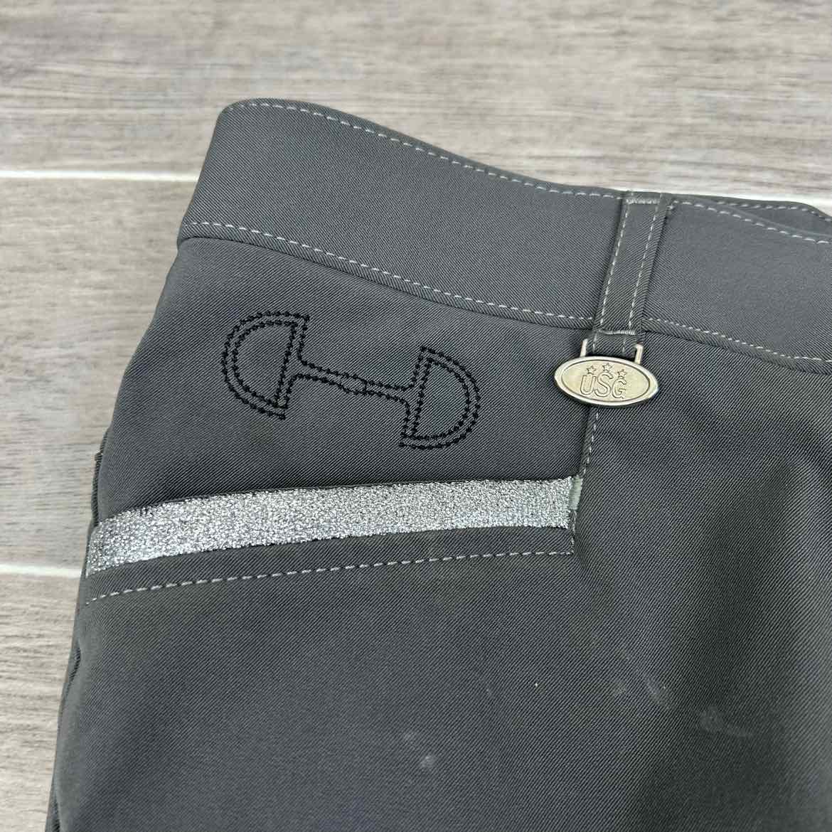KL Select USG "Meghan" Silicone Grip Full Seat Breeches, Size 30