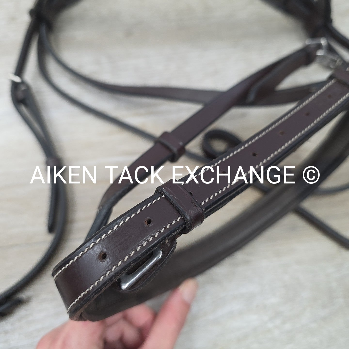 KL Select Black Oak Aster Bridle, No Reins, Oversize