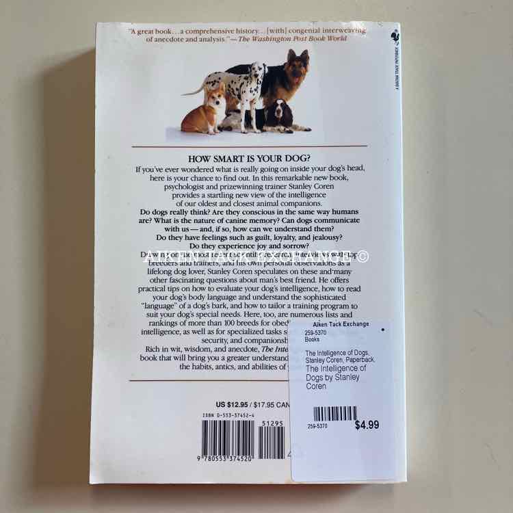The Intelligence of Dogs by Stanley Coren