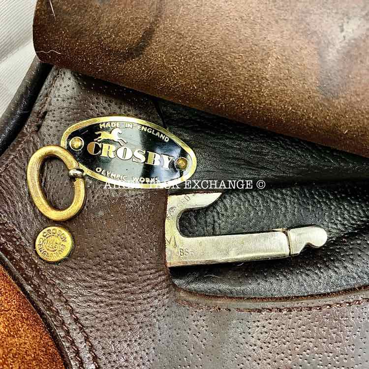 **SOLD** Crosby Miller's EuroPrix Close Contact Jump Saddle, 17.5" Seat, Medium Tree, Foam Panels