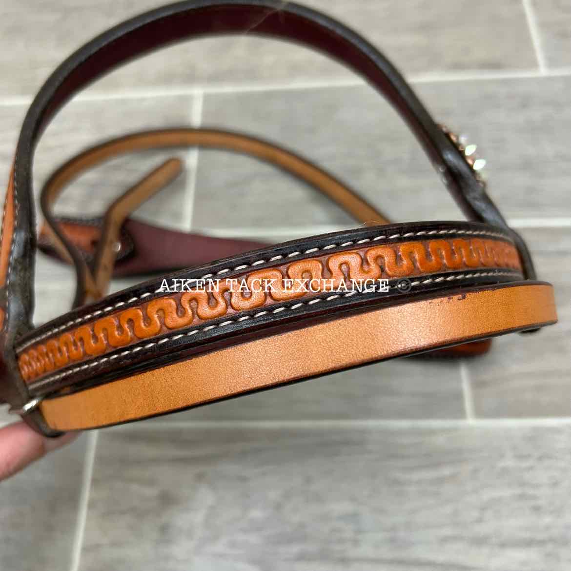 Browband Western Headstall with Bling