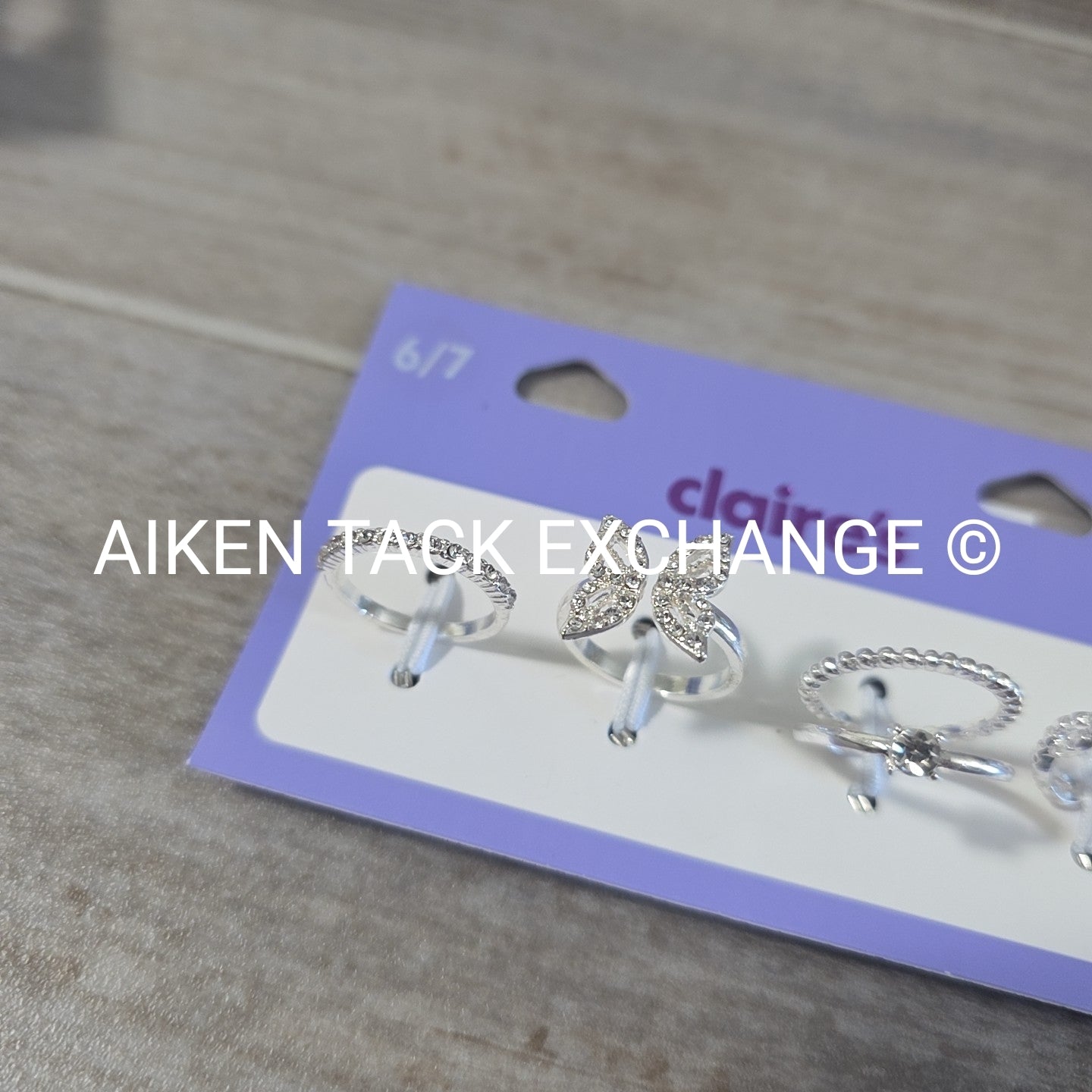 Claire's Ring Set (4) - Size 6/7