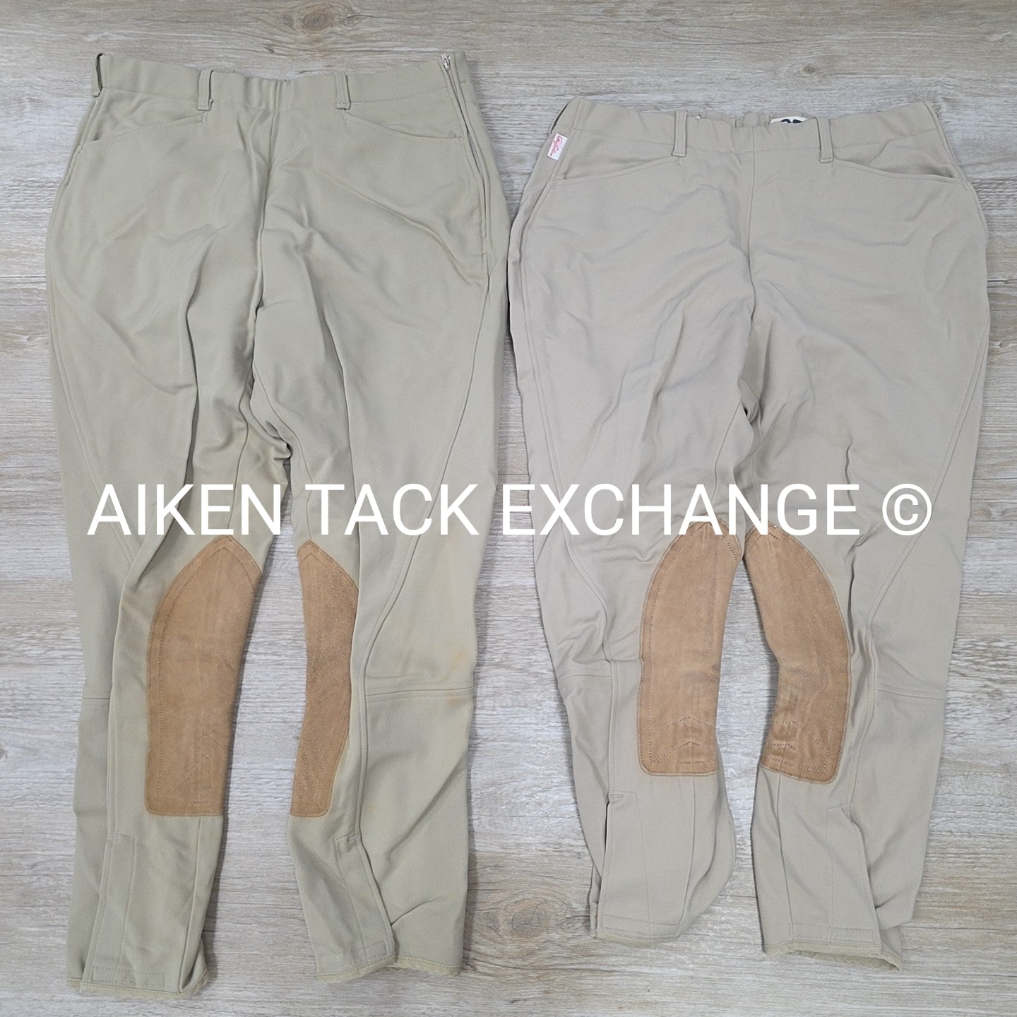 BARGAIN BUNDLE: 2 Pair Tailored Sportsman Knee Patch Breeches, Size 32