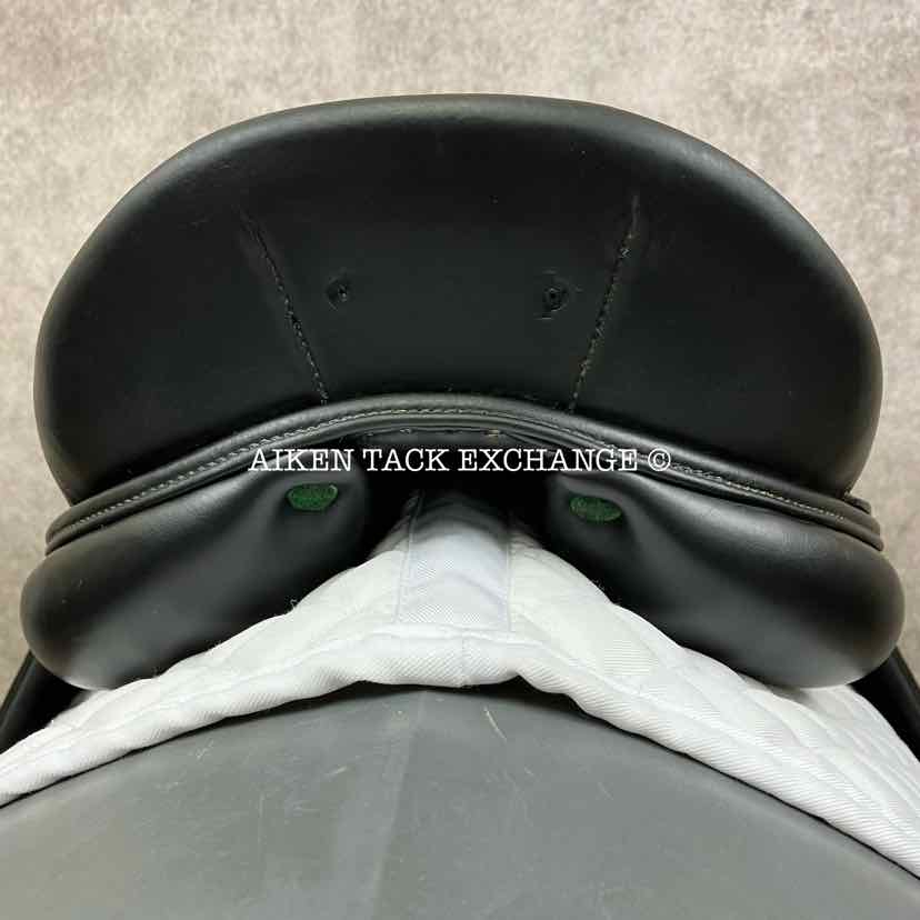 **SOLD** 2004 Devoucoux Makila Monoflap Dressage Saddle, 18" Seat, 1A Flap - Short, Medium Wide Tree, Foam Panels, Full Buffalo Leather