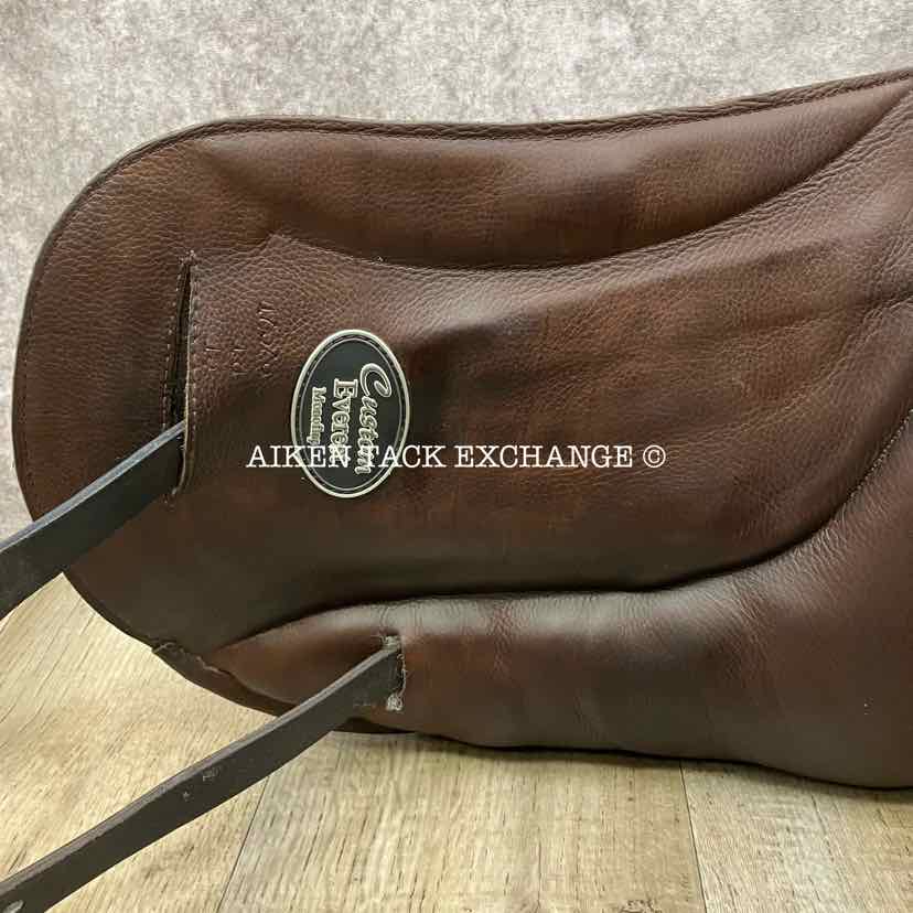 2021 Custom Saddlery Everest Monoflap Dressage Saddle, 18" Seat, Short Flap, Adjustable Tree, Wool Flocked Panels