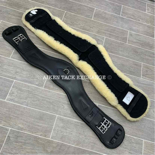 County Logic Girth with Mattes Sheepskin Cover, Black, 30"