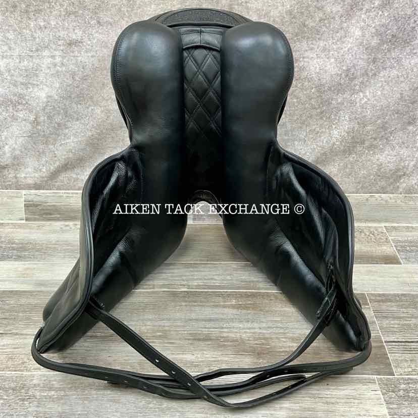 2023 Bliss of London Paramour Monoflap Dressage Saddle, 17" Seat, Short Flap, MW/W Tree, Wool Flocked Panels