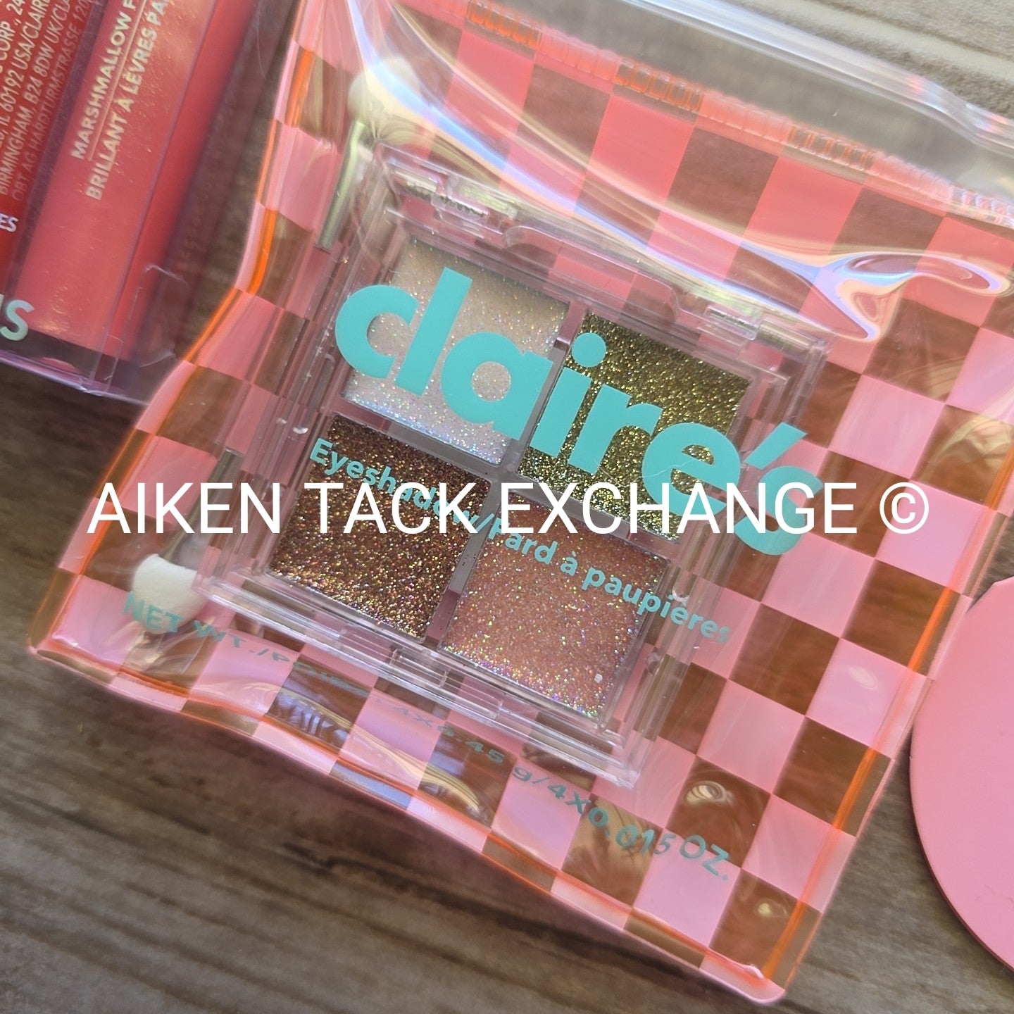 Claire's Beauty Set - 2 Lips Gloss Sets (8), Nail Polish (5), & Eyeshadow Palett