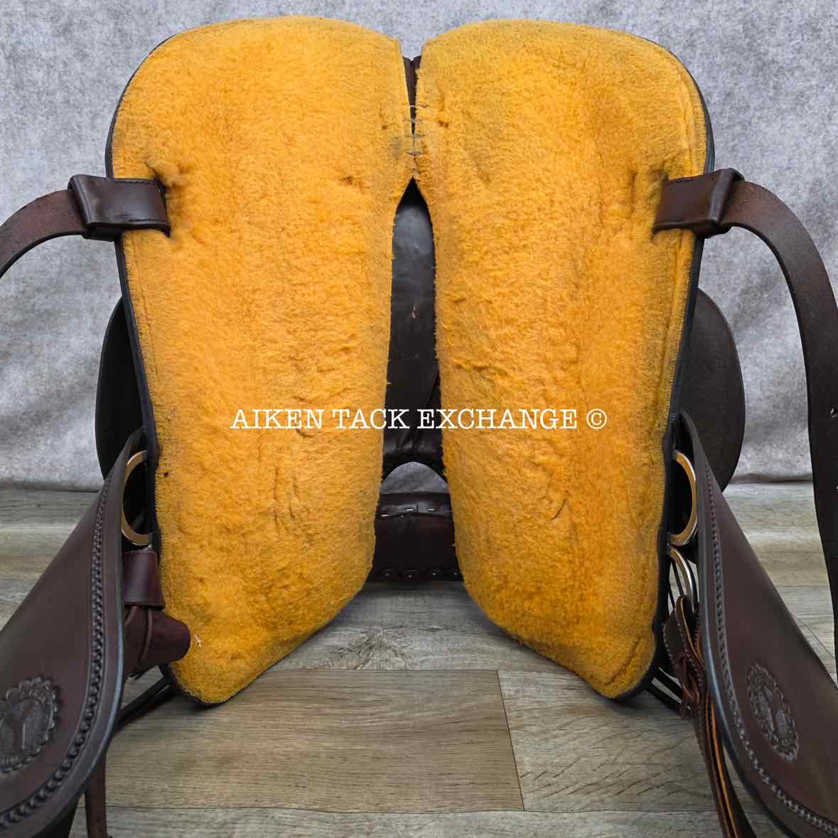 2007 Circle Y 2177 Draft Horse Park & Trail Western Saddle, 16" Seat, Extra Wide Tree, Comes with Matching Tack