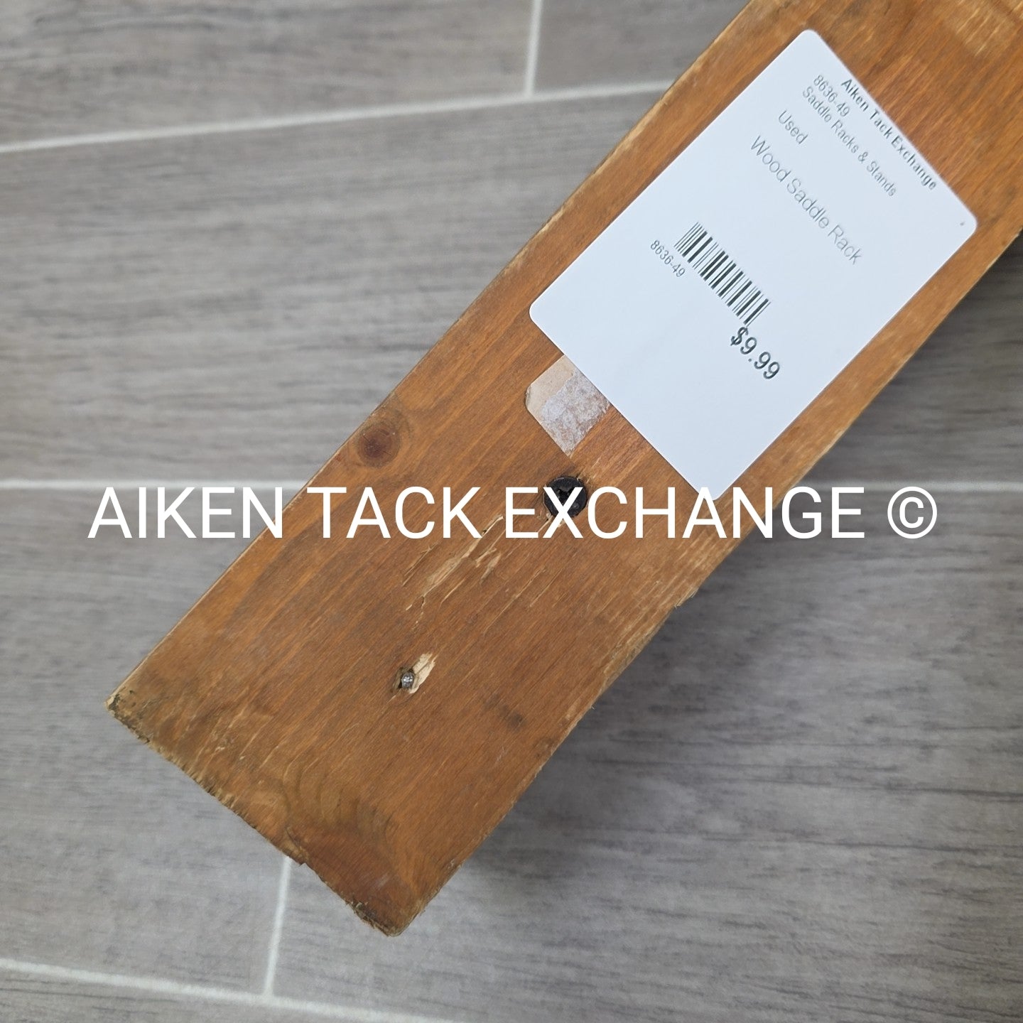 Wood Saddle Rack