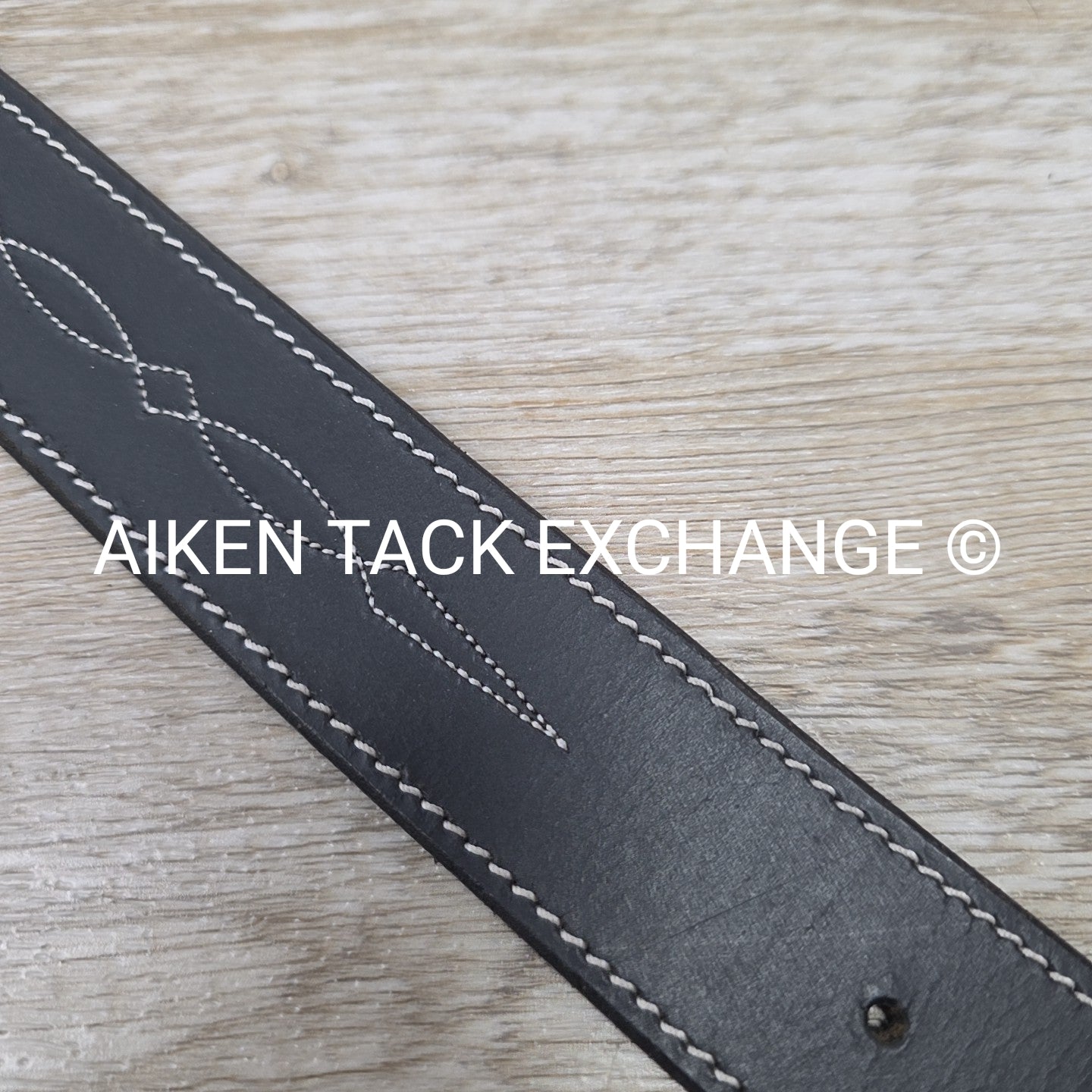 Dover Saddlery Fancy Stitched Belt, Black, 28
