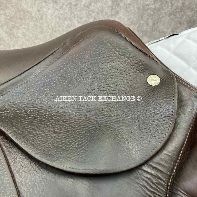 2009 CWD SE04 Monoflap Jump Saddle, 17.5" Seat, 3A Flap, Medium Wide Tree, Foam Panels, Full Buffalo Leather