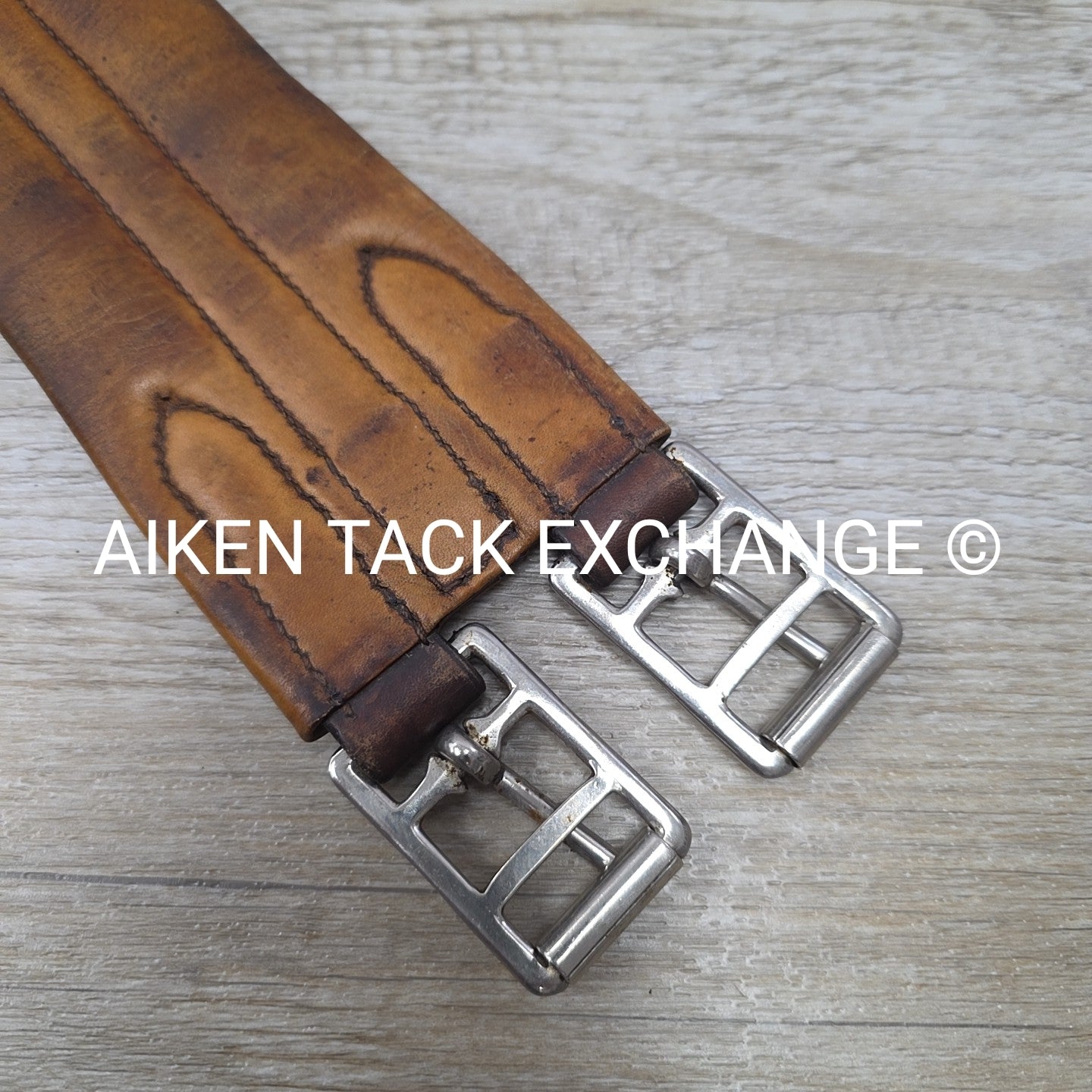 Mortack Girth with Double Elastic, Brown, 46"