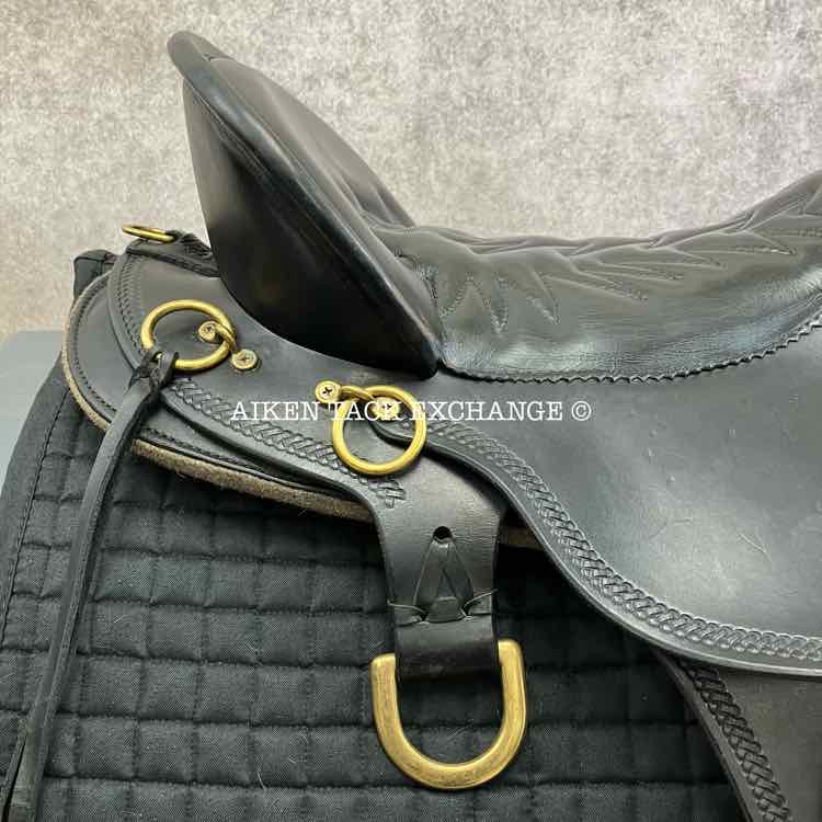 2005 Tucker 146 Classic River Plantation Endurance Saddle, 17.5" Seat, Medium Tree - Semi QH Bars