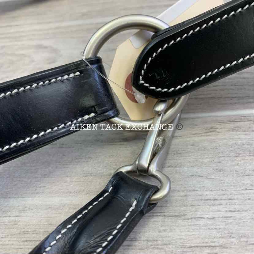 KL Select Red Barn Tina Leather Halter, Black, Size Full, Brand New