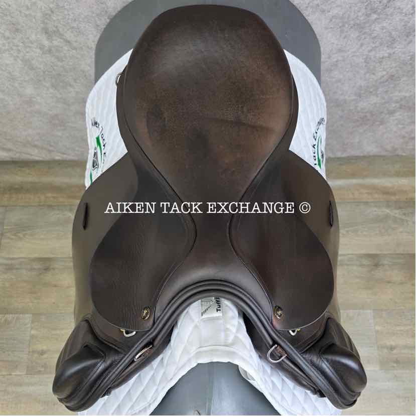 Centaur by Michael Stokes Close Contact Jump Saddle, 17.5" Seat, Medium Tree, Wool Flocked Panels