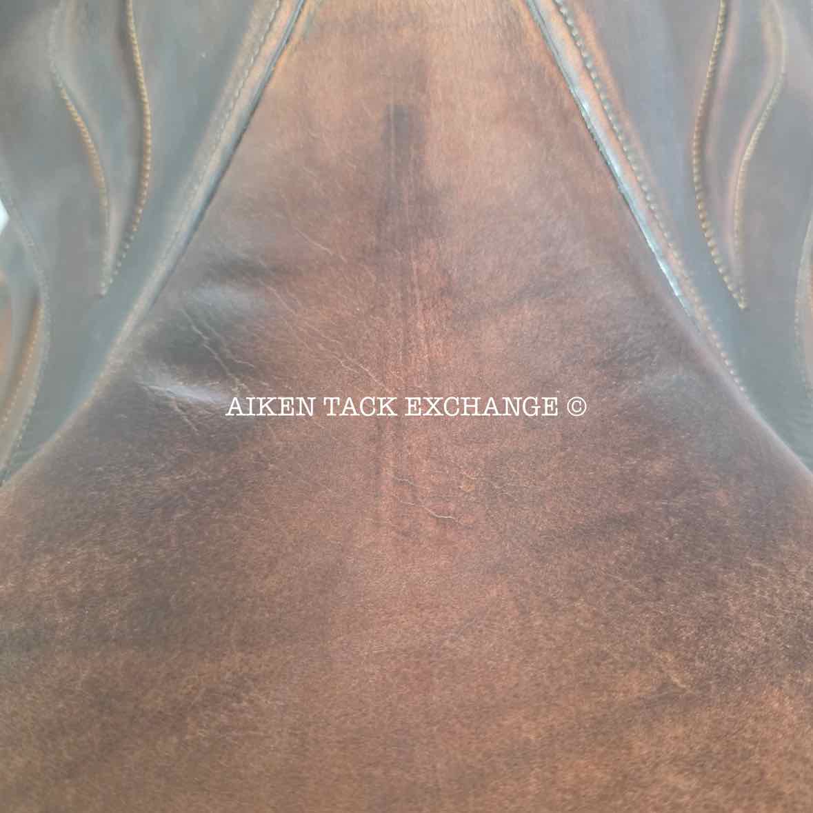 2013 Bruno Delgrange Athena Close Contact Jump Saddle, 17" Seat, 4A Flap, Medium Tree, Foam Panels, Full Calfskin Leather