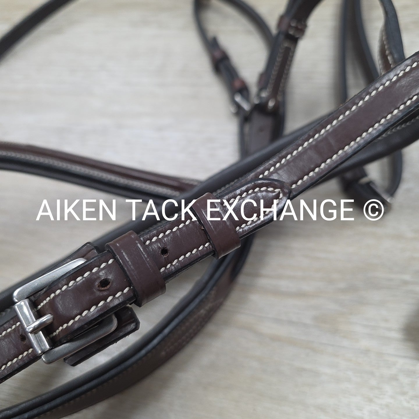 KL Select Black Oak Laurel Bridle with Matching Reins, Size Cob