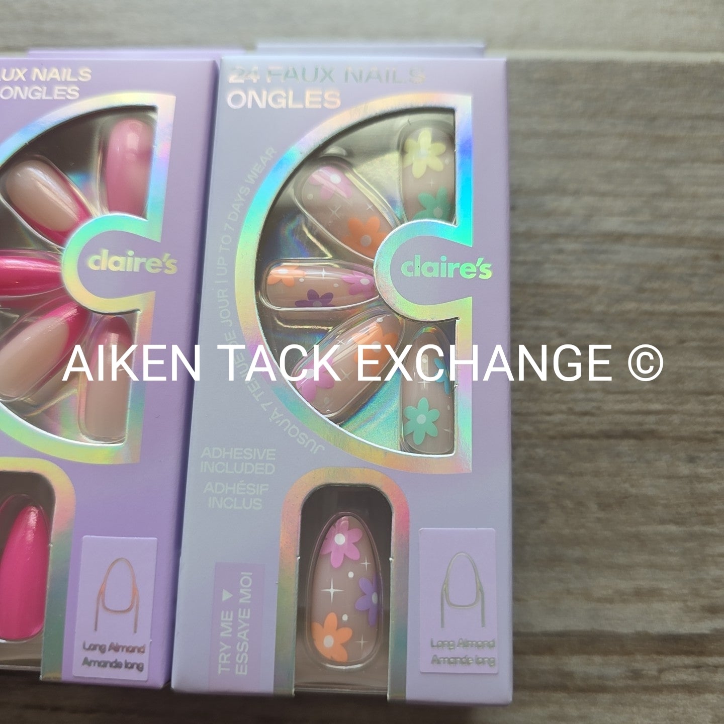 Claire's Press-On Nails (2 Sets) - 24 Count Each (48 Total)