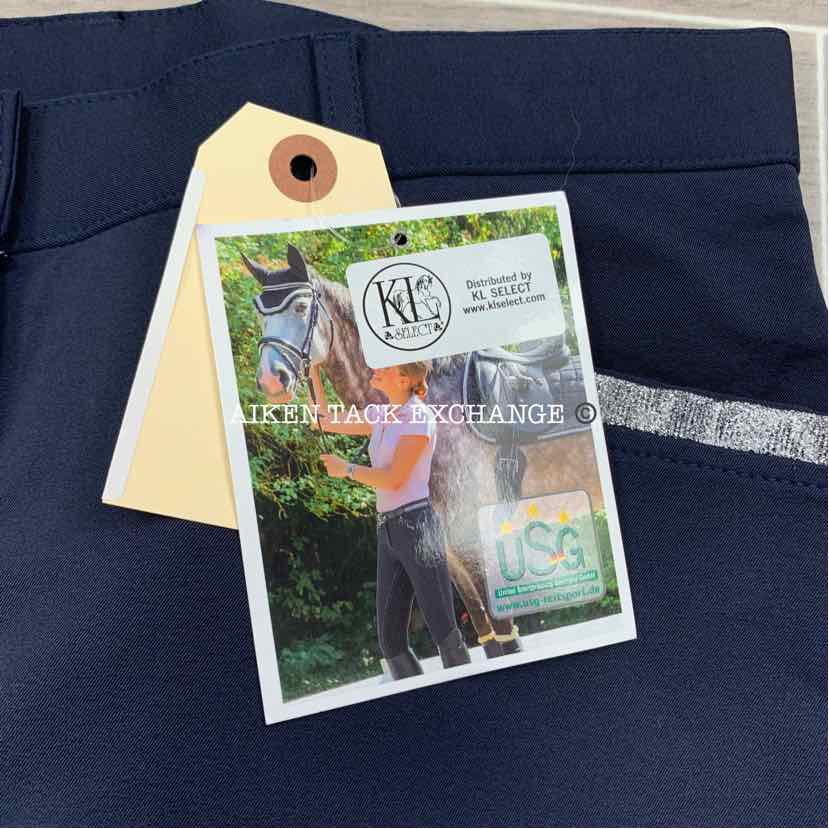 KL Select USG "Meghan" Silicone Full Seat Breeches, Size 30