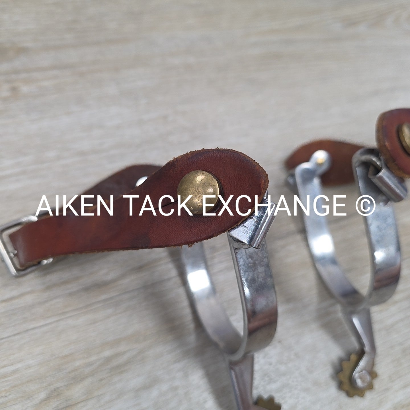 Western Rowel Spurs with Leather Spur Straps