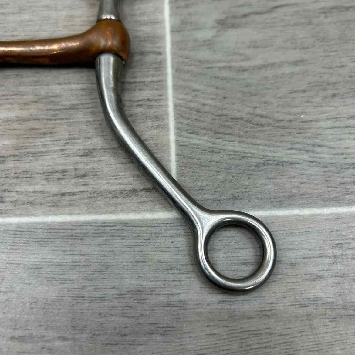 Single Joint Copper Long Shank Tom Thumb Bit 5"