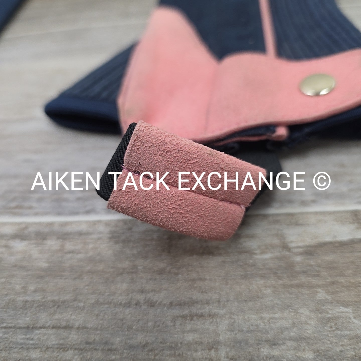 RHC Suede Half Chaps, Navy & Pink, Size X-Small